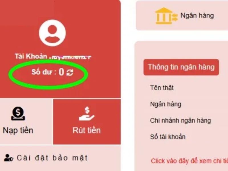 Rút tiền về tài khoản ngay trên app mb66